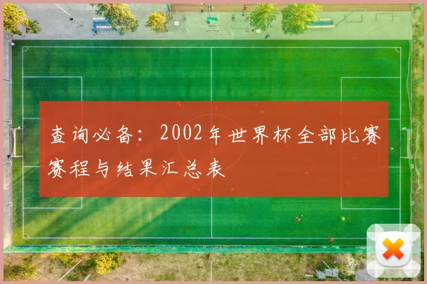 查询必备：2002年世界杯全部比赛赛程与结果汇总表